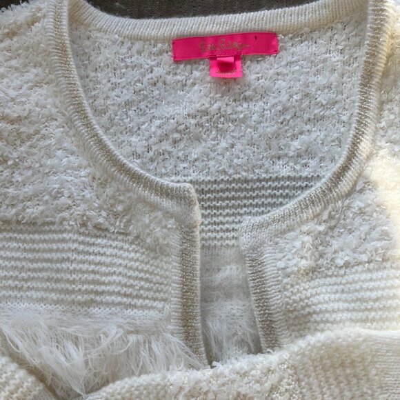 Lilly Pulitzer Sweaters | Lilly Pulitzer Pelham Cardigan | White | Large - Picture 10 of 11